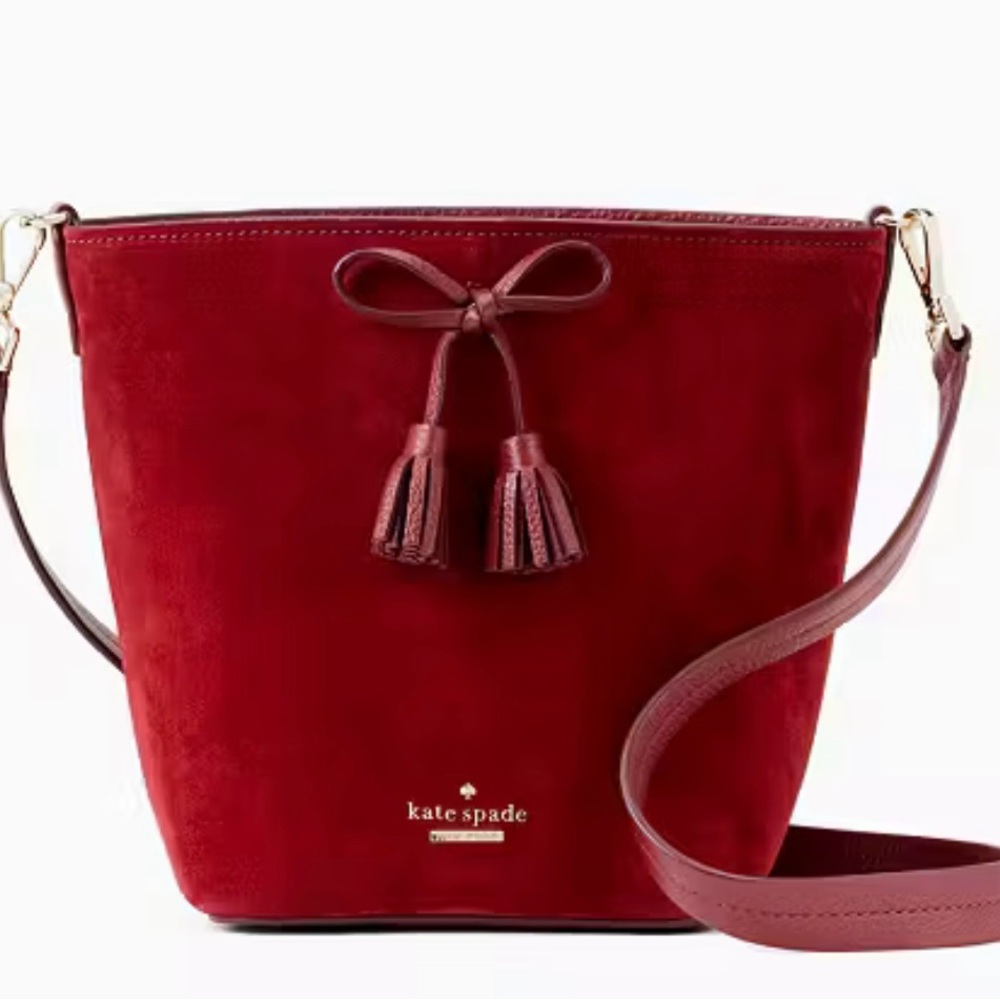 Kate Spade Hayes Street Suede Vanessa Chili Red